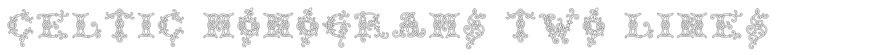 Celtic Monograms Two Lines